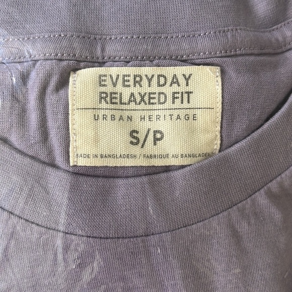 Everyday Relaxed fit by Urban Heritage crew neck tee in lavender size S- XL - Picture 3 of 5